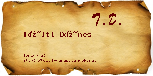 Töltl Dénes névjegykártya